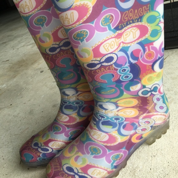Coach rain boots